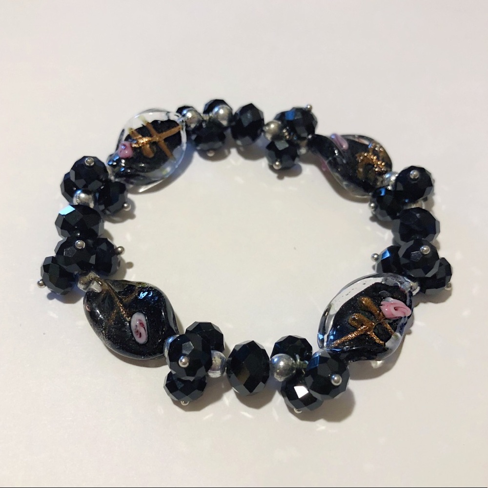 💍5/$15 Vintage glass bead bracelet